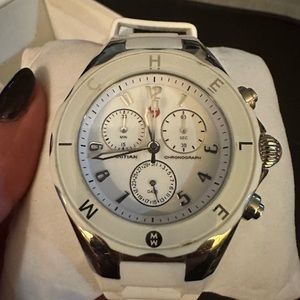 Michele Tahitian Jelly Bean ladies watch - barely worn - white